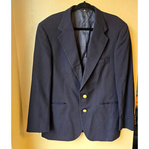 Vintage Polo Ralph Lauren Blazer Men's 40 Wool Navy Sports Coat Gold Button USA
